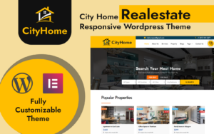 Шаблон Wordpress CityHome Real Estate Wordpress Theme Theme WordPress
