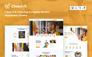 Шаблон Wordpress Cleanit Cleaning Company Service Responsive Theme WordPress