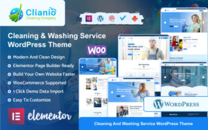 Шаблон Wordpress Clianio - Cleaning Services Theme WordPress