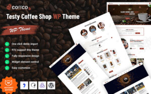 Шаблон Wordpress Coffco - Testy Coffee Shop Theme WordPress