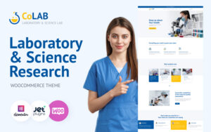 Шаблон Wordpress CoLab - Laboratory & Science Research Theme WordPress