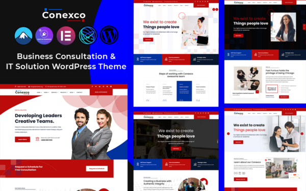 Шаблон Wordpress Conexco - Business Consultation and IT Theme WordPress
