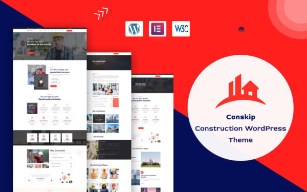 Шаблон Wordpress Conskip - Construction And Renovation Theme WordPress