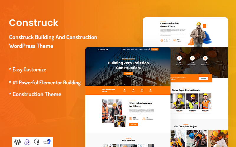 Шаблон Wordpress Construck - Building And Construction Theme WordPress