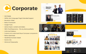 Шаблон WordPress Corporate - Business Consulting Theme WordPress