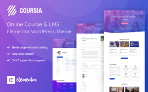 Шаблон Wordpress Coursia - Course & LMS WordPress Elementor Theme Theme WordPress
