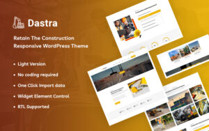 Шаблон Wordpress Dastra - Retain The Construction Responsive Theme WordPress