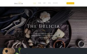 Шаблон Wordpress Delicia - Restaurant Responsive Theme WordPress