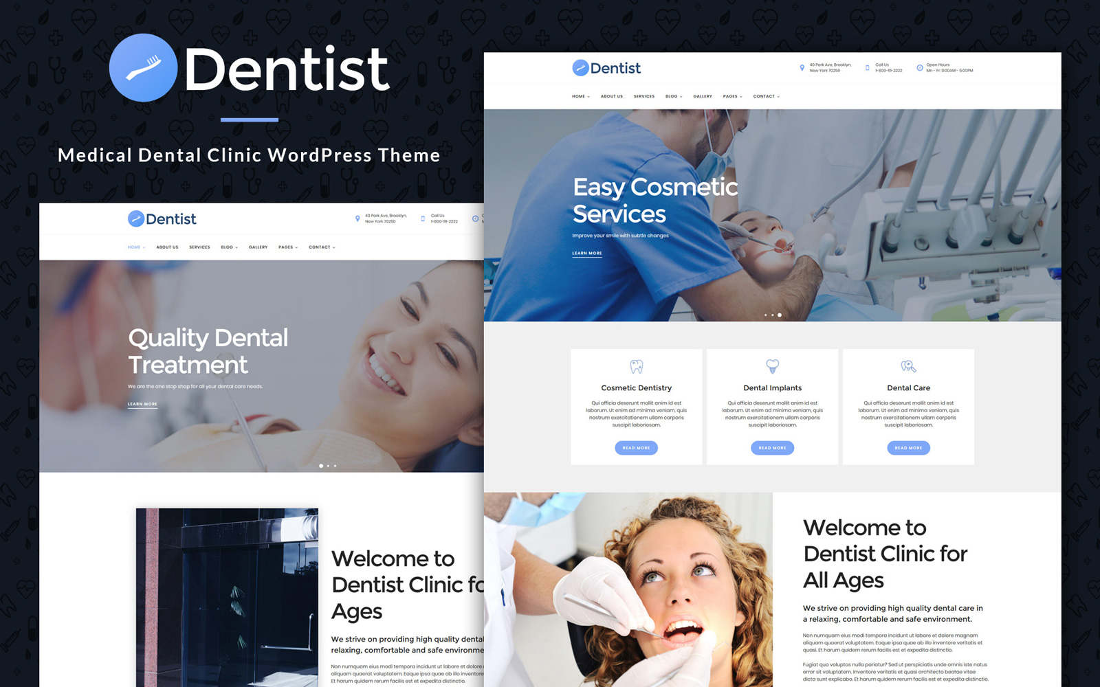 Шаблон Wordpress Dentist - Dental Medical Clinic Theme WordPress