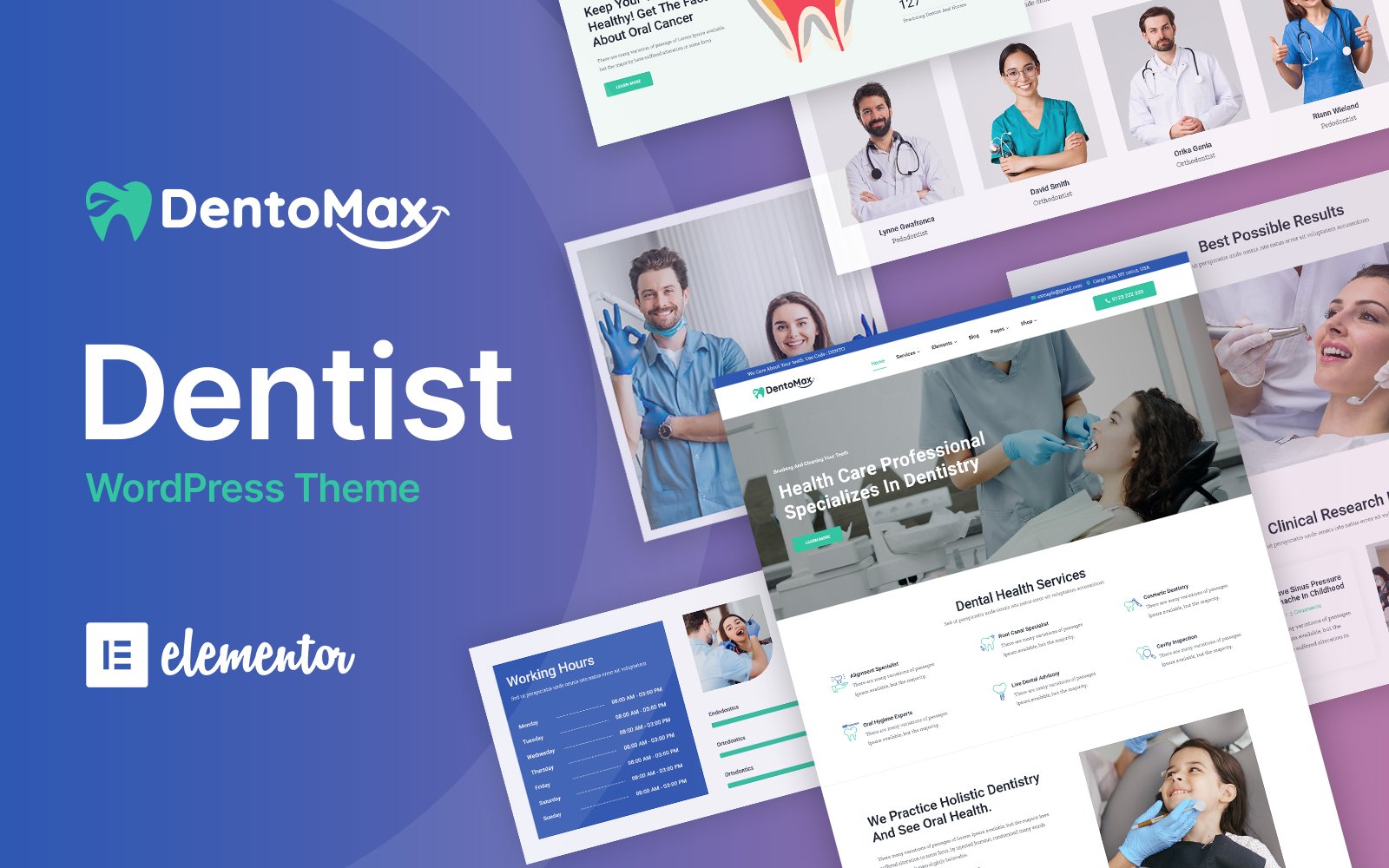 Шаблон WordPress DentoMax - Dentist, Medical and Healthcare Theme WordPress