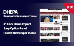 Шаблон WordPress Dhepa - News Portal Theme WordPress