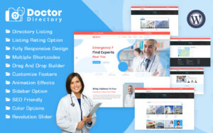 Шаблон WordPress Doctor Directory Theme WordPress