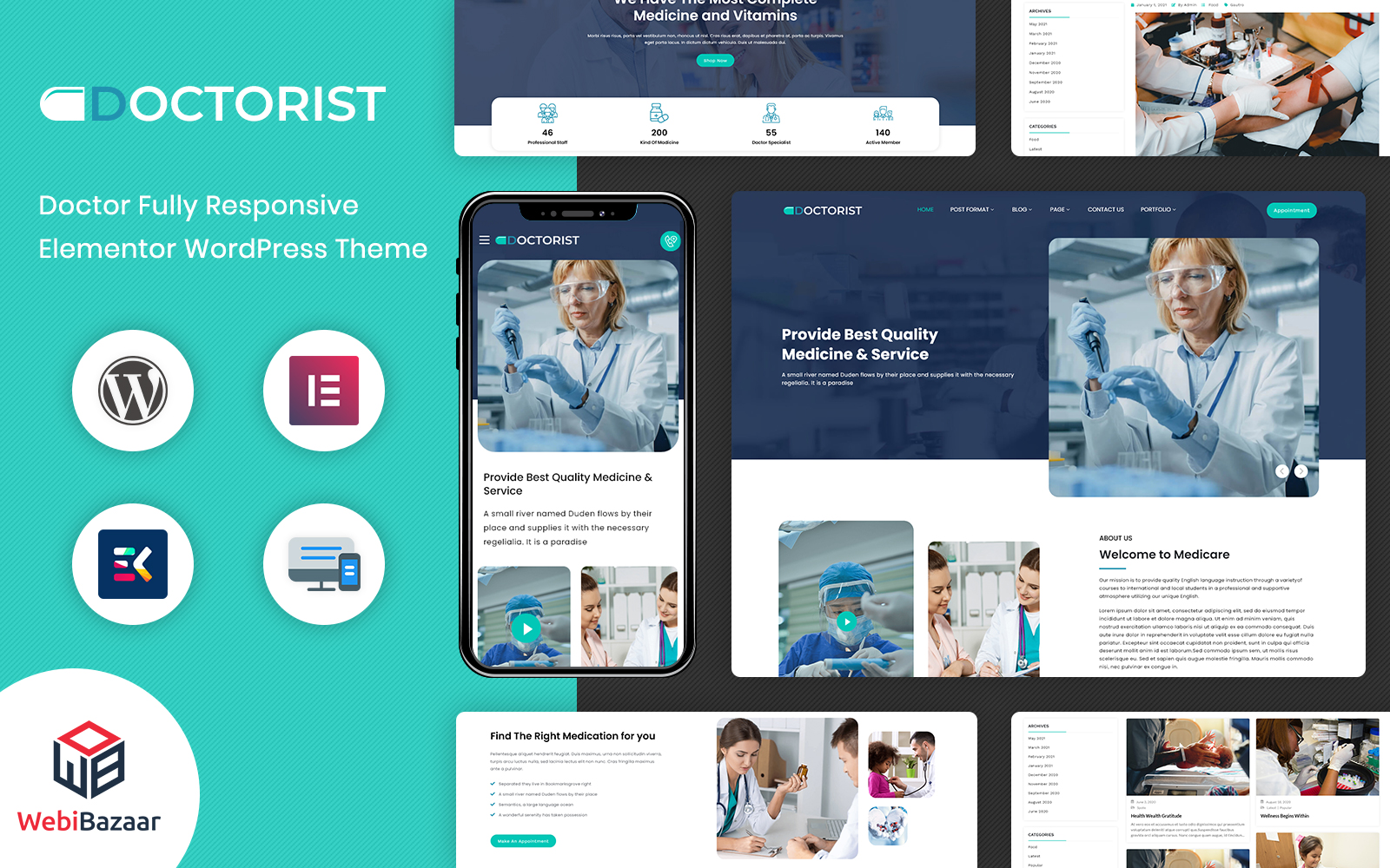 Шаблон Wordpress Doctorist - Multipurpose Doctor Medical Theme WordPress