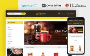 Шаблон OpenCart  Drinks & Beverages Store 
