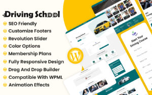 Шаблон Wordpress DriveOn - Driving School Theme WordPress
