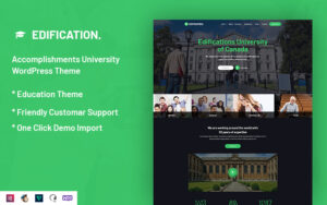 Шаблон Wordpress Edification - Accomplishments University Theme WordPress