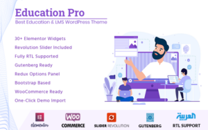 Шаблон Wordpress Education Pro - Best Education and LMS Elementor Theme WordPress
