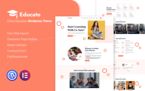 Шаблон Wordpress Educato - Online Education Theme WordPress