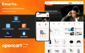 Шаблон OpenCart  Emarto - Multipurpose Store 