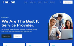 Шаблон Wordpress Emcon - IT Solutions Company Theme WordPress