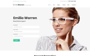 Шаблон Wordpress Emilia Warren - Real Estate Theme WordPress