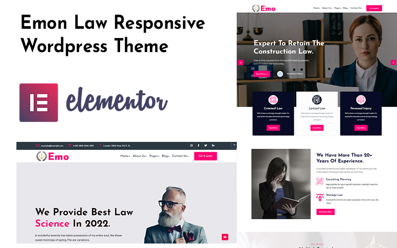 Шаблон Wordpress Emon - Lawyer and Law Firm Theme WordPress