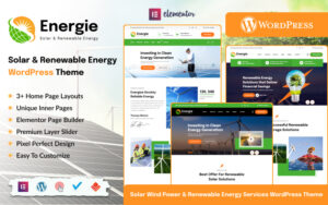 Шаблон Wordpress Energie - Solar and Renewable Energy Theme WordPress
