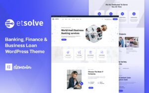 Шаблон WordPress Etsolve - Business and Finance Theme WordPress