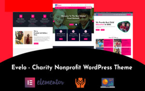 Шаблон Wordpress Evelo - Children Charity Nonprofit Theme WordPress