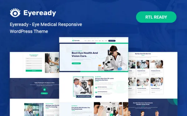 Шаблон Wordpress Eyeready - Eye Medical Responsive Theme WordPress
