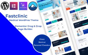 Шаблон WordPress Fast Clinic - Medical WordPress Elementor Theme Theme WordPress