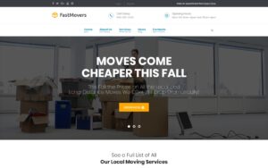 Шаблон Wordpress Fast Moving - Transportation & Moving Services Theme WordPress