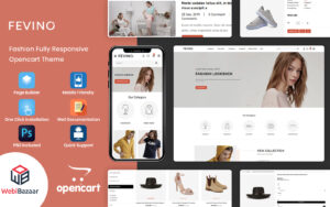 Шаблон OpenCart  Fevino - Multipurpose Fashion Responsive Store 