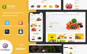 Шаблон OpenCart  Flavoro - Organic Food 