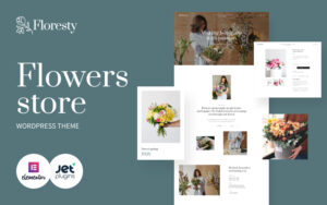 Шаблон WordPress Floresty - Flower Boutique and Florist Theme WordPress