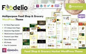 Шаблон WordPress Foodelio – Multipurpose Food Shop Grocery Theme WordPress