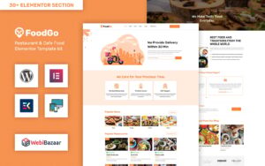 Шаблон Wordpress FoodGo - Food & Grocery Local Business Delivery Theme WordPress