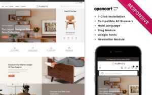 Шаблон OpenCart  Furnits - Home Decor & Furniture Opencart Theme 