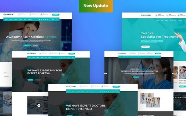Шаблон Wordpress Galenical - Medical & Health Service Responsive Theme WordPress