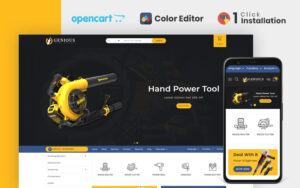 Шаблон OpenCart  Genious Power Tools 