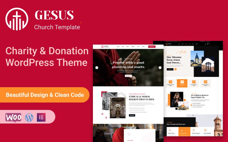 Шаблон Wordpress Gesus - Charity & Donation Theme WordPress
