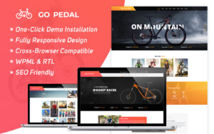 Шаблон Wordpress Go Pedal - Cycling Theme WordPress