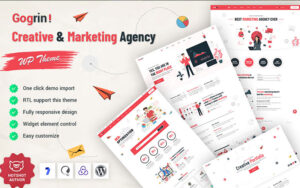 Шаблон Wordpress Gogrin - Creative and Marketing Agency Theme WordPress