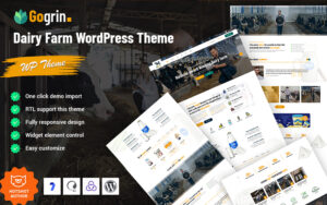Шаблон WordPress Gogrin - Dairy Farm Theme WordPress