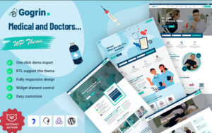 Шаблон WordPress Gogrin - Medical and Doctors Theme WordPress