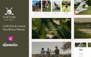 Шаблон Wordpress Golfclub - Golf Club & Course Sports Theme WordPress