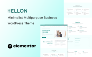 Шаблон WordPress Hellon - Minimalist Multipurpose Fully Responsive Business Theme WordPress