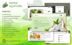 Шаблон Wordpress Herbal - Pure Ayurveda Theme WordPress