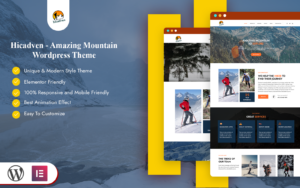 Шаблон Wordpress Hicadven - Amazing Mountain Theme WordPress