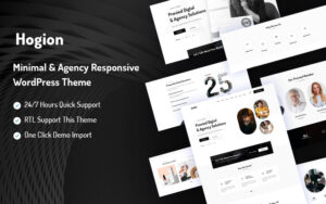 Шаблон Wordpress Hogion Minimal & Agency Responsive Theme WordPress